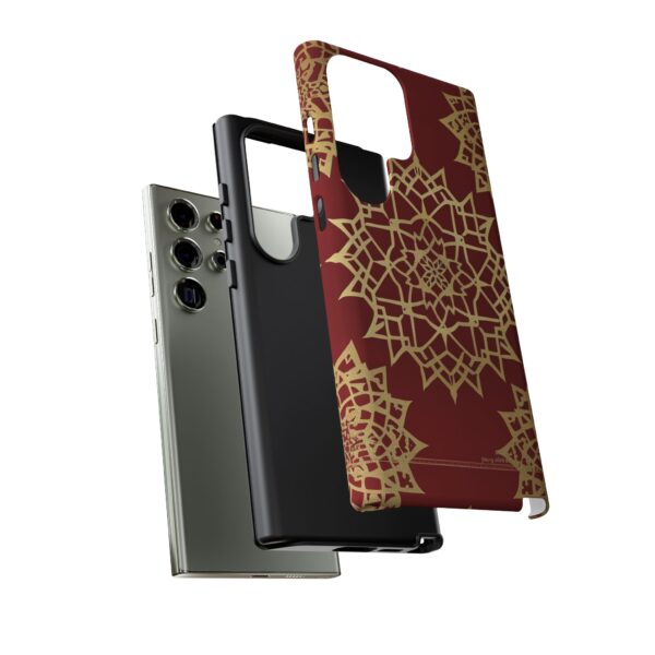 Phone Case - Beautiful Red Wine and Gold Pattern - Image 85