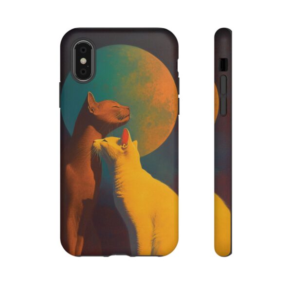 Phone Case - Aesthetic Love Cats themed Tough Case - Image 2