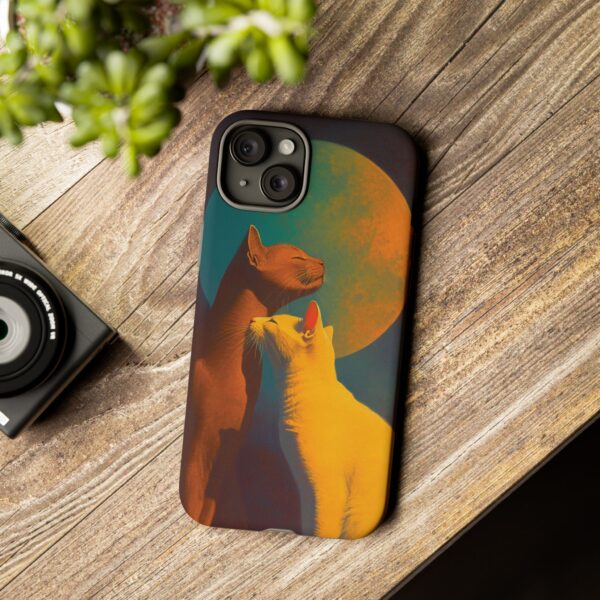 Phone Case - Aesthetic Love Cats themed Tough Case - Image 114