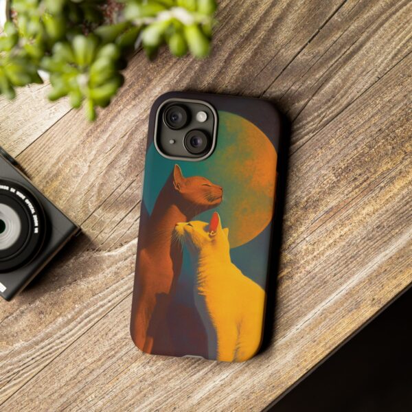 Phone Case - Aesthetic Love Cats themed Tough Case - Image 108