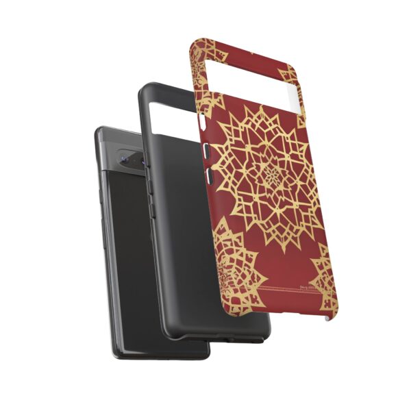 Phone Case - Beautiful Red Wine and Gold Pattern - Image 93