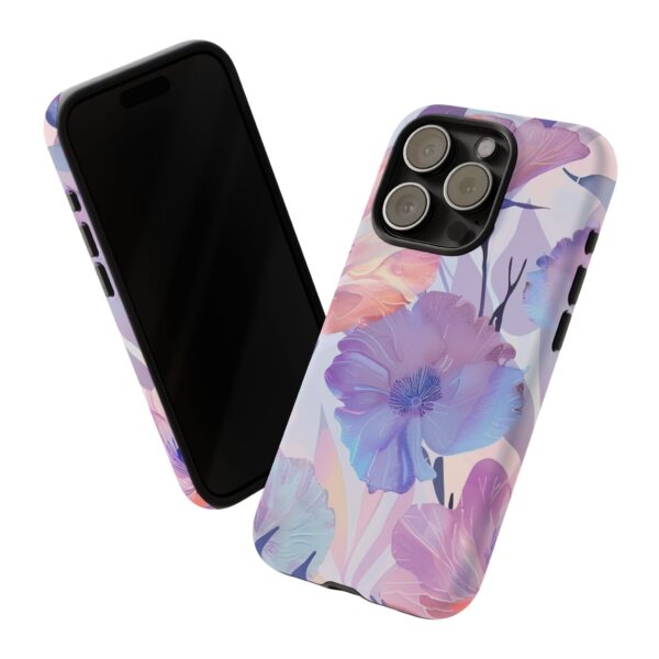 Phone Case - Holographic Floral Pattern Tough Case - Image 119