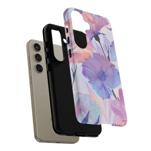 Phone Case - Holographic Floral Pattern Tough Case - Image 134