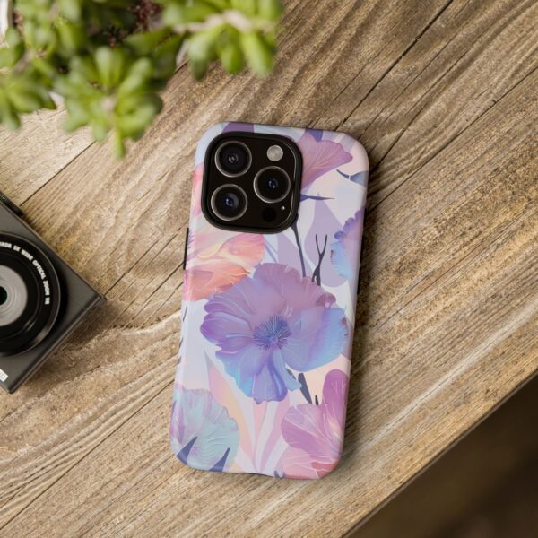 Phone Case - Holographic Floral Pattern Tough Case - Image 190