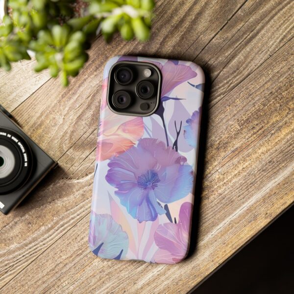 Phone Case - Holographic Floral Pattern Tough Case - Image 123