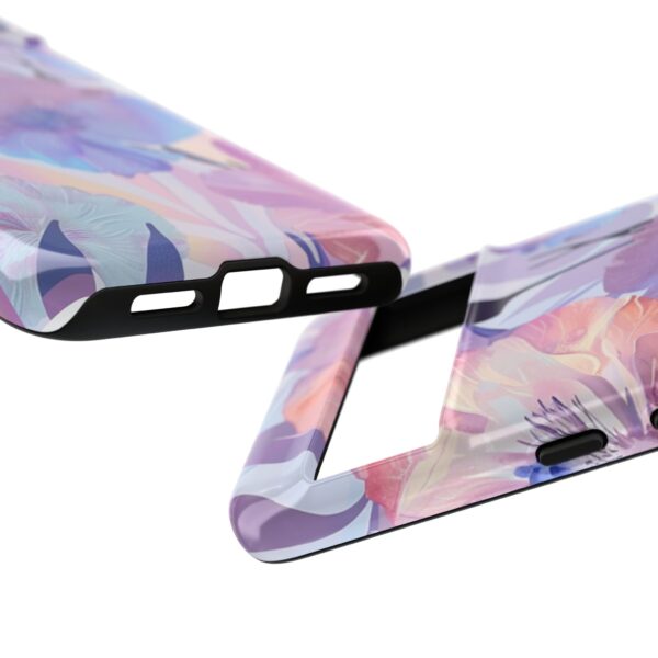 Phone Case - Holographic Floral Pattern Tough Case - Image 157