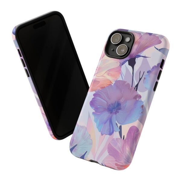 Phone Case - Holographic Floral Pattern Tough Case - Image 110