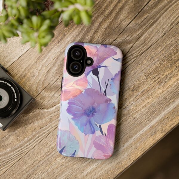 Phone Case - Holographic Floral Pattern Tough Case - Image 170