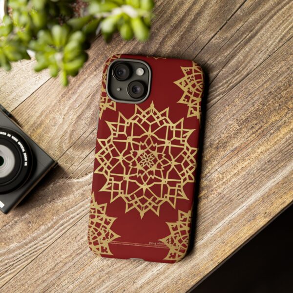 Phone Case - Beautiful Red Wine and Gold Pattern - Image 114