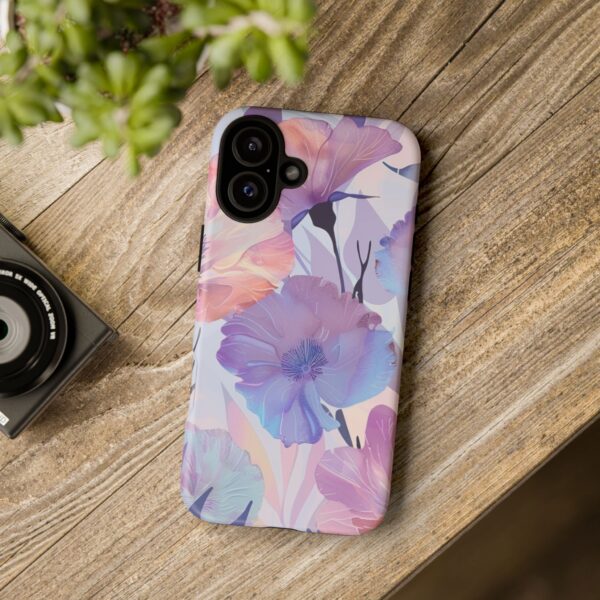 Phone Case - Holographic Floral Pattern Tough Case - Image 182