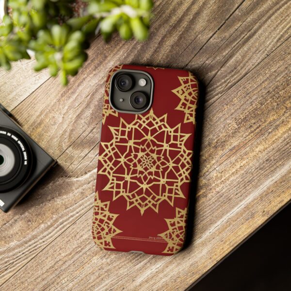 Phone Case - Beautiful Red Wine and Gold Pattern - Image 108