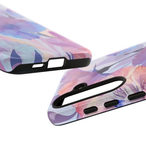 Phone Case - Holographic Floral Pattern Tough Case - Image 137