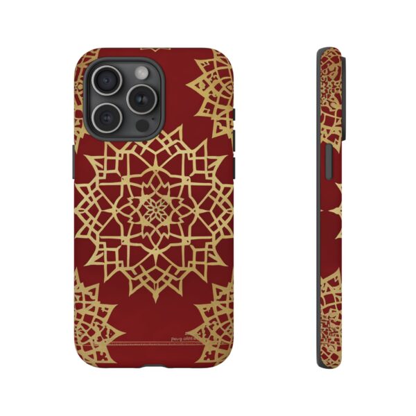 Phone Case - Beautiful Red Wine and Gold Pattern - Image 124