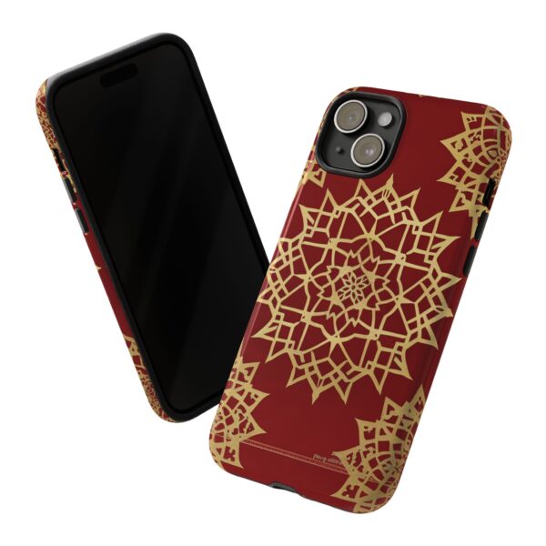 Phone Case - Beautiful Red Wine and Gold Pattern - Image 110