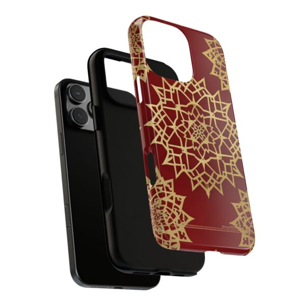 Phone Case - Beautiful Red Wine and Gold Pattern - Image 193