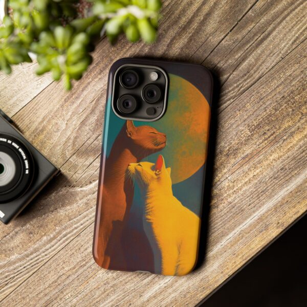 Phone Case - Aesthetic Love Cats themed Tough Case - Image 123