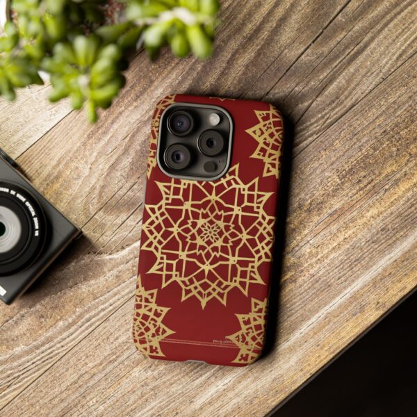 Phone Case - Beautiful Red Wine and Gold Pattern - Image 120