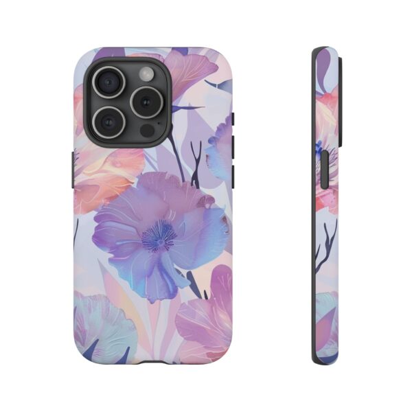 Phone Case - Holographic Floral Pattern Tough Case - Image 118