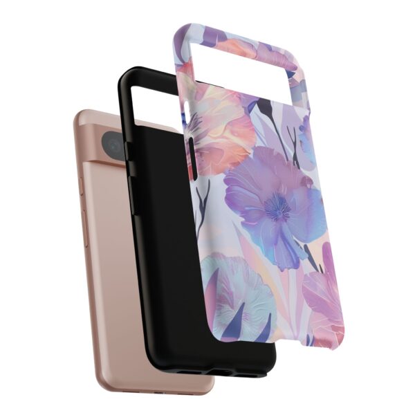 Phone Case - Holographic Floral Pattern Tough Case - Image 166