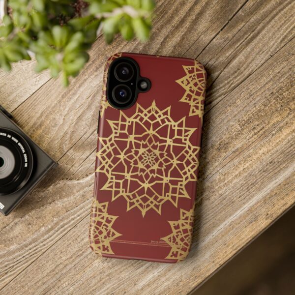 Phone Case - Beautiful Red Wine and Gold Pattern - Image 182