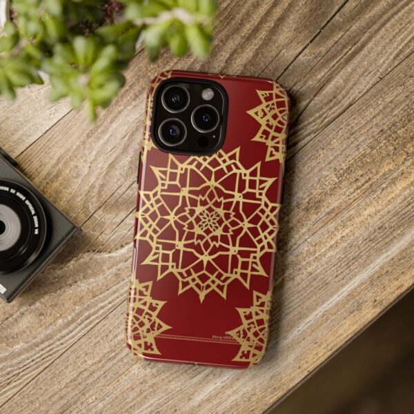 Phone Case - Beautiful Red Wine and Gold Pattern - Image 194