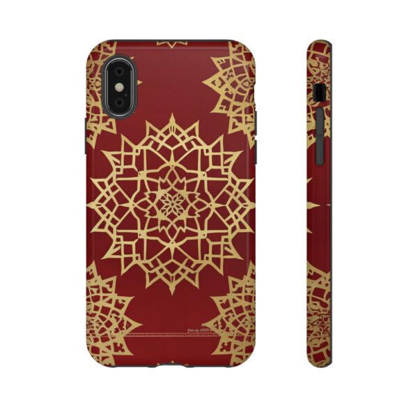 Phone Case - Beautiful Red Wine and Gold Pattern - Image 5