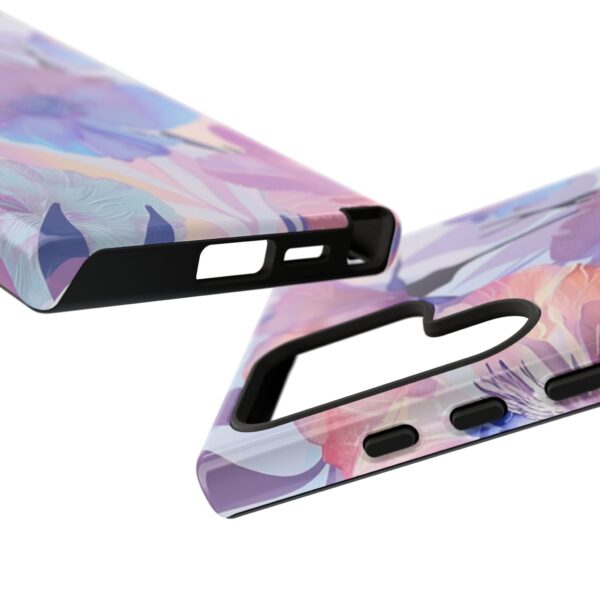 Phone Case - Holographic Floral Pattern Tough Case - Image 145