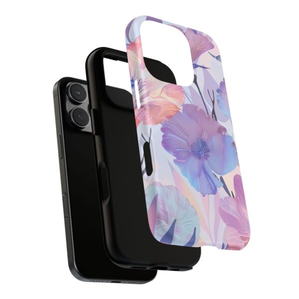 Phone Case - Holographic Floral Pattern Tough Case - Image 189