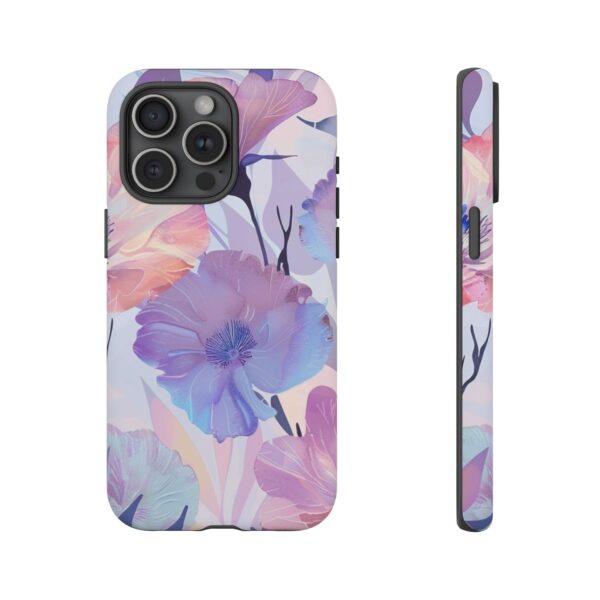 Phone Case - Holographic Floral Pattern Tough Case - Image 124