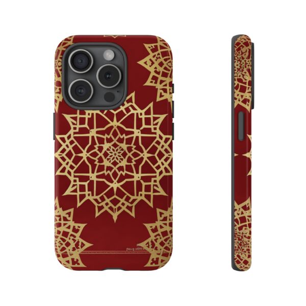 Phone Case - Beautiful Red Wine and Gold Pattern - Image 115