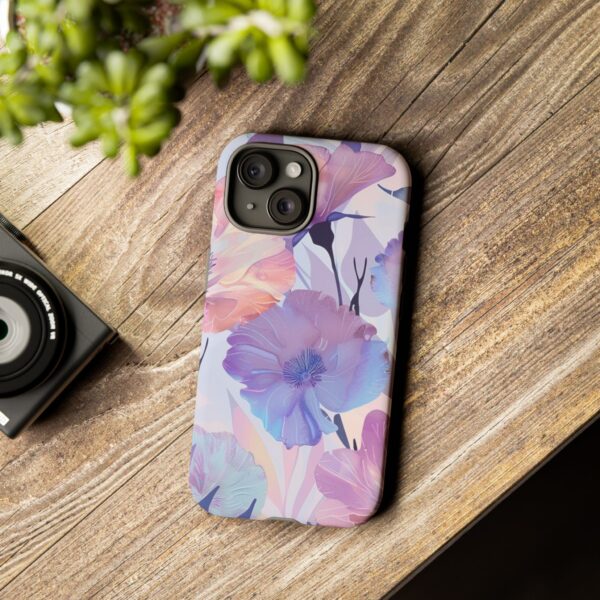 Phone Case - Holographic Floral Pattern Tough Case - Image 108