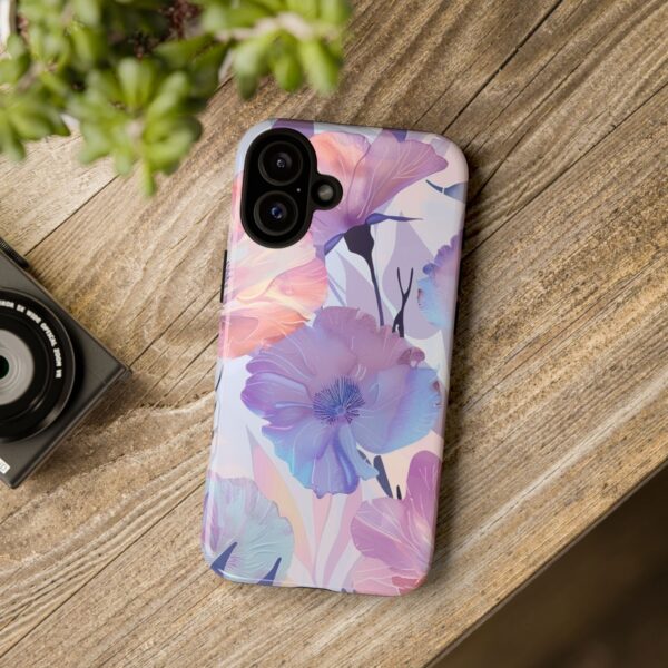 Phone Case - Holographic Floral Pattern Tough Case - Image 178