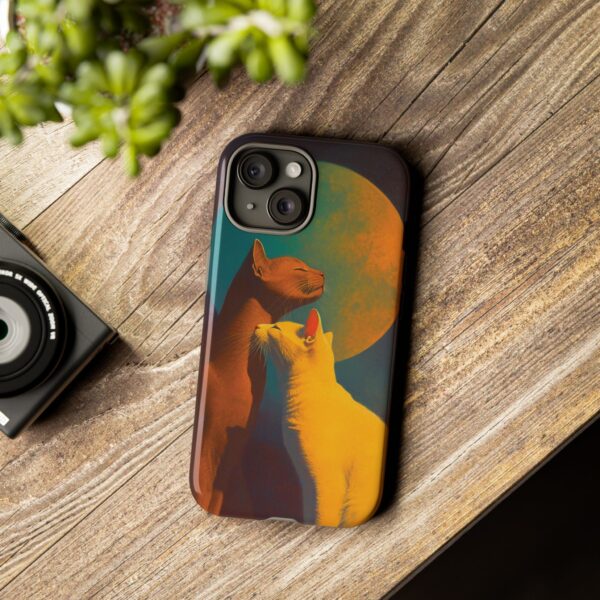 Phone Case - Aesthetic Love Cats themed Tough Case - Image 105