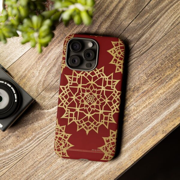 Phone Case - Beautiful Red Wine and Gold Pattern - Image 126