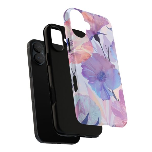 Phone Case - Holographic Floral Pattern Tough Case - Image 177