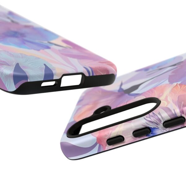 Phone Case - Holographic Floral Pattern Tough Case - Image 141