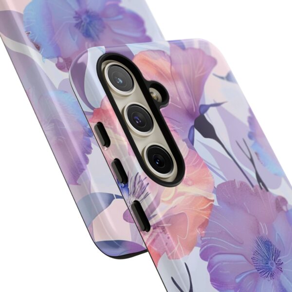 Phone Case - Holographic Floral Pattern Tough Case - Image 136