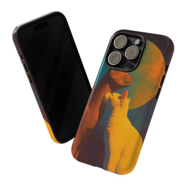 Phone Case - Aesthetic Love Cats themed Tough Case - Image 116