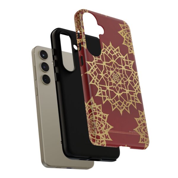 Phone Case - Beautiful Red Wine and Gold Pattern - Image 142