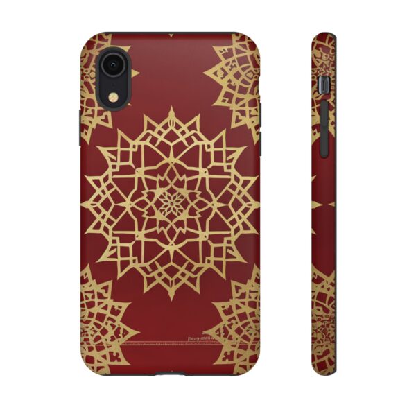 Phone Case - Beautiful Red Wine and Gold Pattern - Image 4