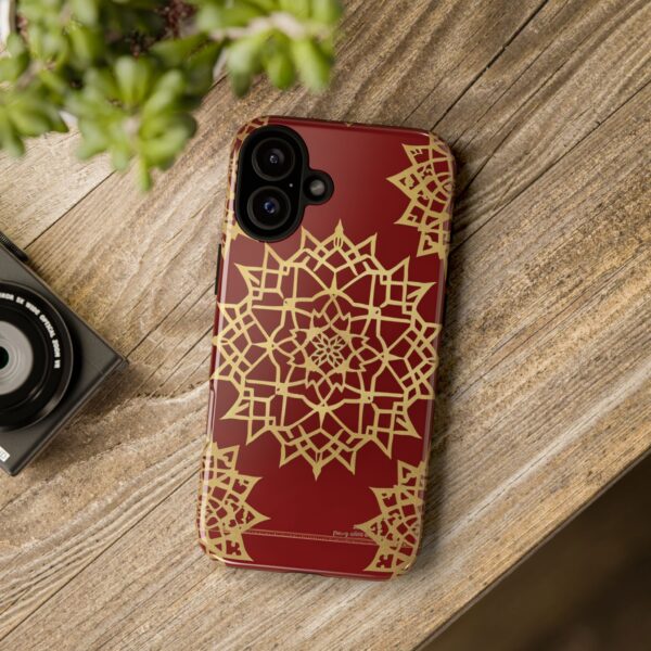 Phone Case - Beautiful Red Wine and Gold Pattern - Image 178