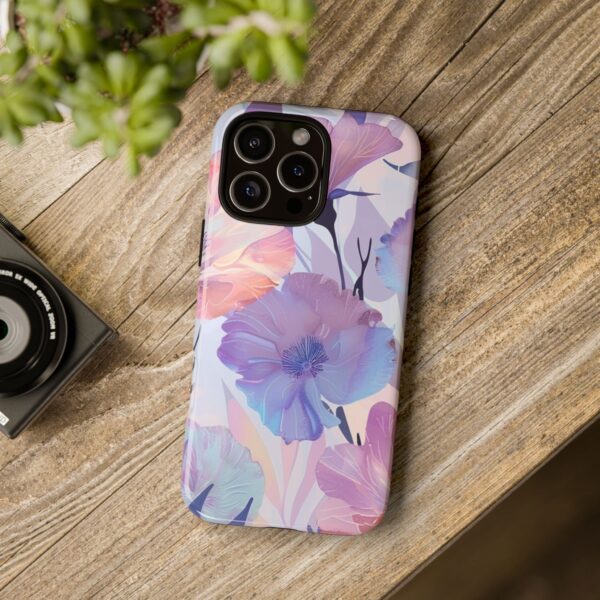 Phone Case - Holographic Floral Pattern Tough Case - Image 194