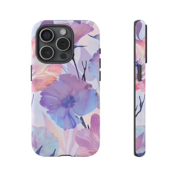 Phone Case - Holographic Floral Pattern Tough Case - Image 115