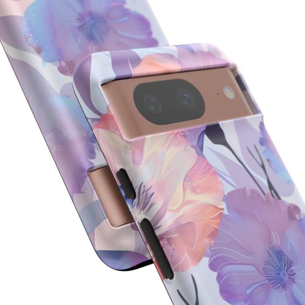 Phone Case - Holographic Floral Pattern Tough Case - Image 164