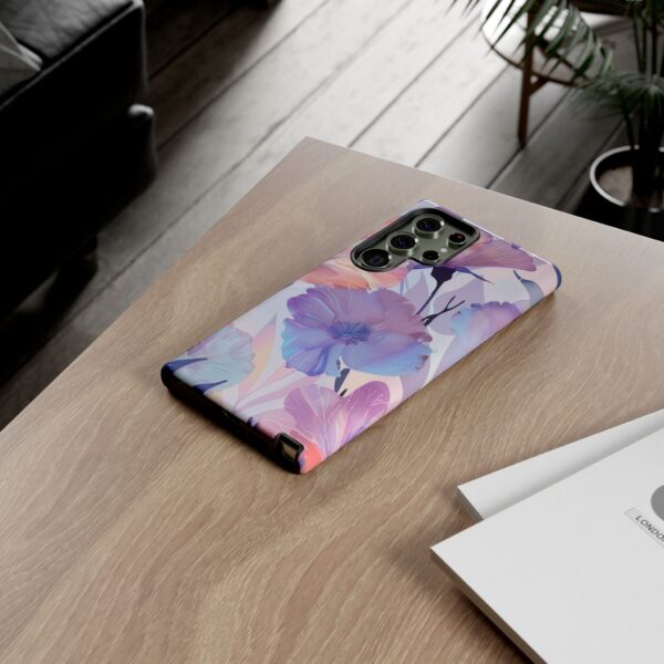 Phone Case - Holographic Floral Pattern Tough Case - Image 82