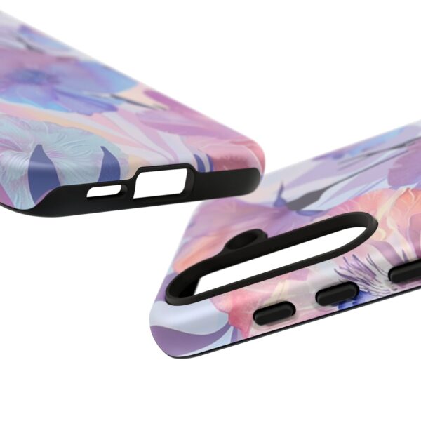 Phone Case - Holographic Floral Pattern Tough Case - Image 133