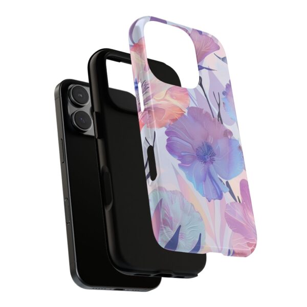 Phone Case - Holographic Floral Pattern Tough Case - Image 185