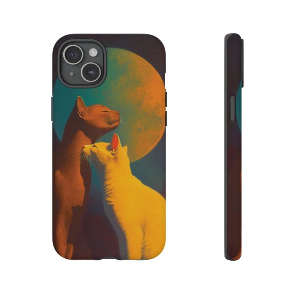 Phone Case - Aesthetic Love Cats themed Tough Case - Image 112