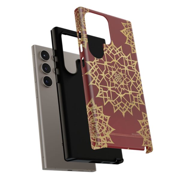 Phone Case - Beautiful Red Wine and Gold Pattern - Image 150