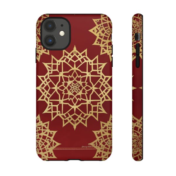 Phone Case - Beautiful Red Wine and Gold Pattern - Image 10